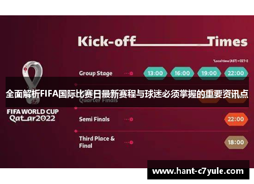 全面解析FIFA国际比赛日最新赛程与球迷必须掌握的重要资讯点 全面解析FIFA国际比赛日最新赛程与球迷必须掌握的重要资讯点